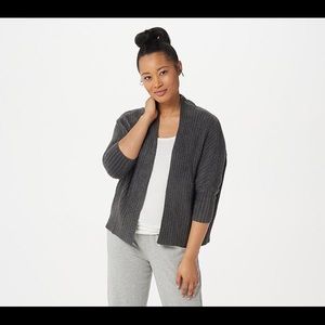 👚Barefoot Dreams // Cozychic Lite Ribbed Cardigan. Large